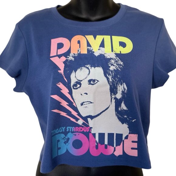 🌸4/$20🌸 Gap Cropped David Bowie Graphic Short Sleeve T-Shirt - Picture 9 of 13